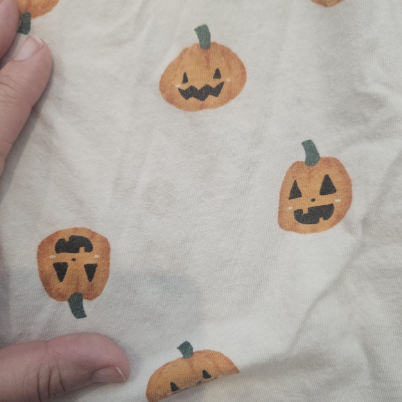 Old Navy Kids Pumpkin Print Dress - Cream and Orange - Picture 3 of 3